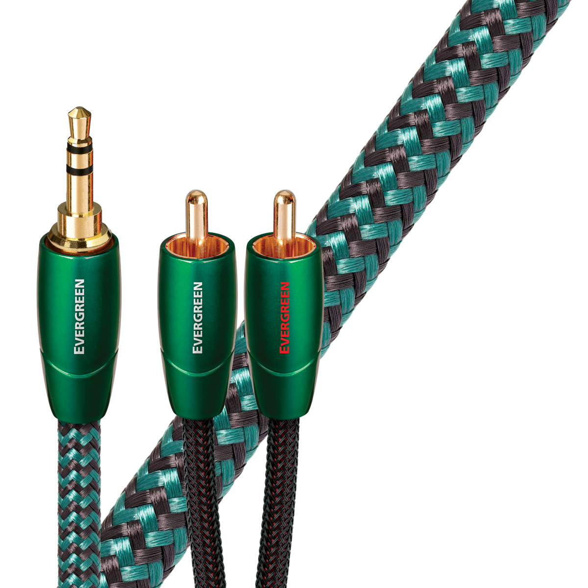 Audioquest Evergreen Analog Audio Interconnect Cable (3.5mm Mini M to RCAs)