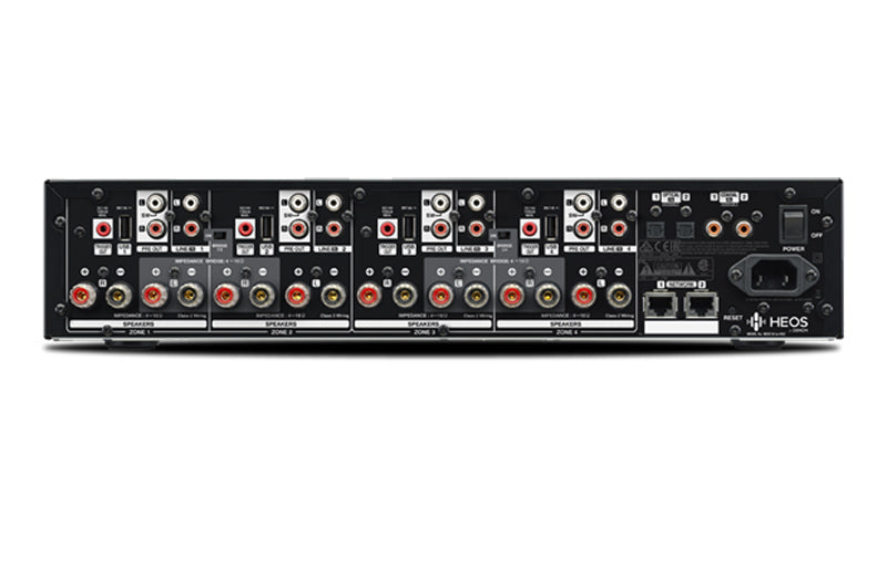 Denon Heos Drive HS2. 4 zone audio distribution system with amplifer. Colour: Black.