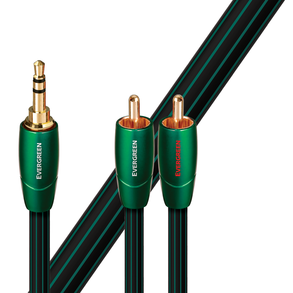 Audioquest Evergreen Analog Audio Interconnect Cable (3.5mm Mini M to RCAs)