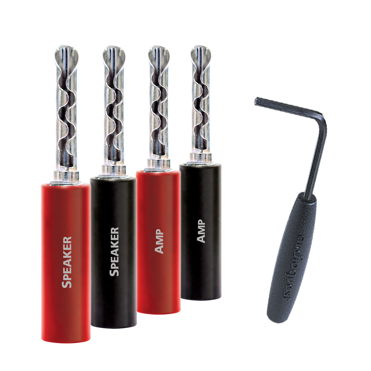 Audioquest SureGrip 100 Banana Silver (Set of 8)