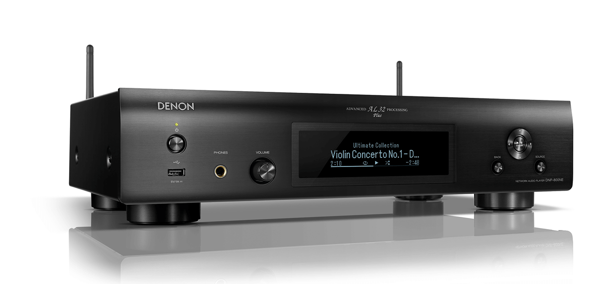 Denon DNP-800NE Network Audio Player with HEOS &amp; AirPlay 2. Colour: Black.